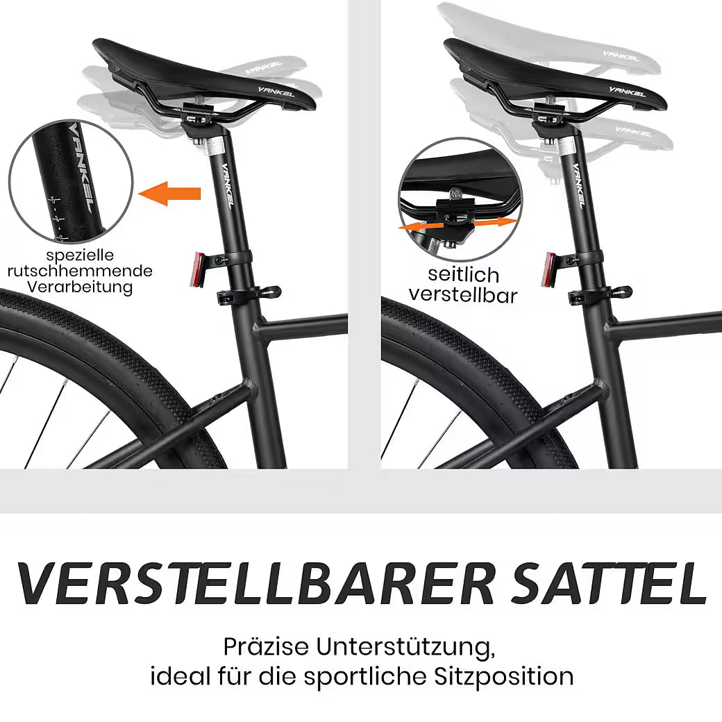VANKEL Mountainbike 28 zoll Citybike, für Damen Herren, 700C Rennradreifen, Shimano, B-Ware