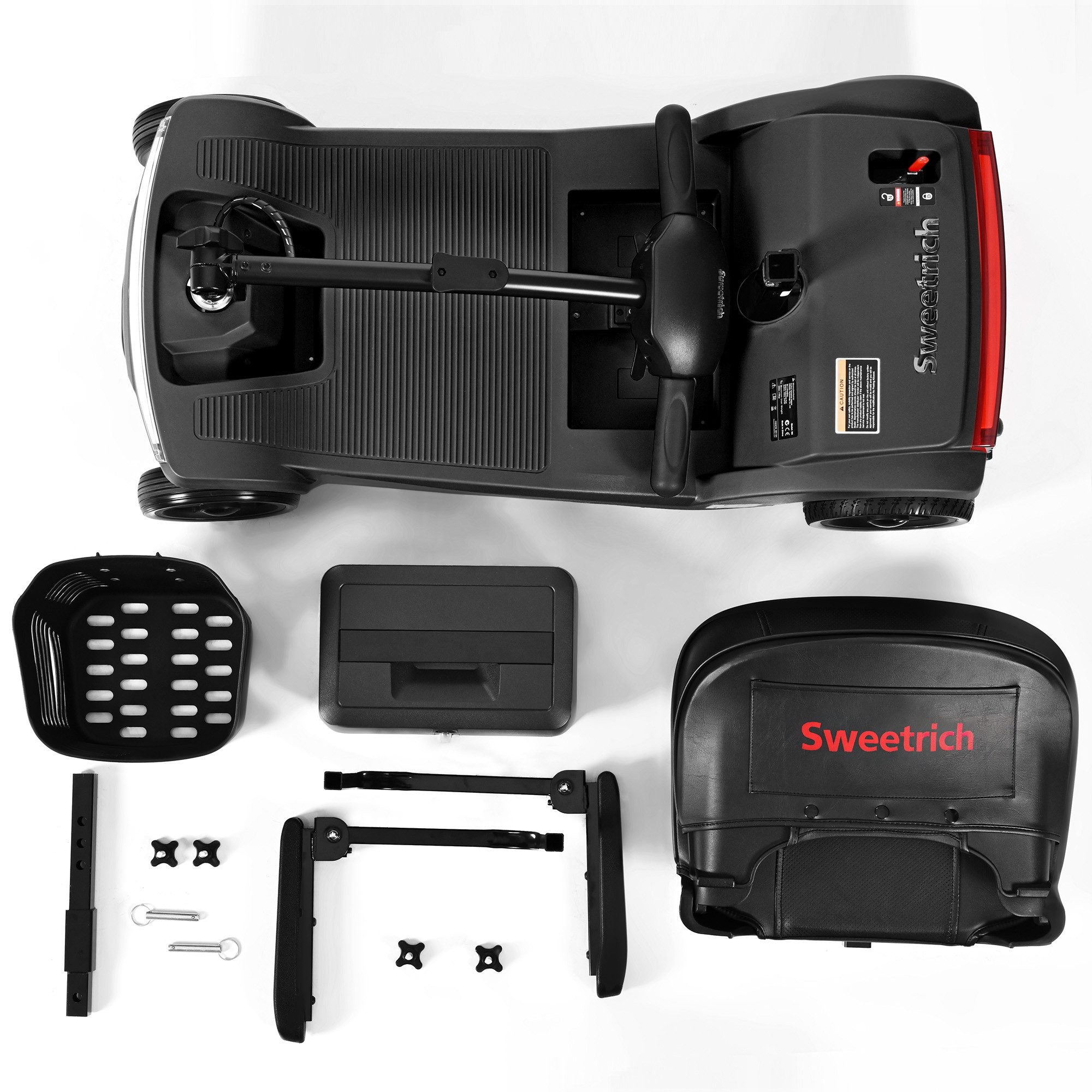 Sweetrich Elektromobil S2 schneller Aufbau,15 km Reichweite seniorenmobil (Farbe-schwarz)- B-Ware