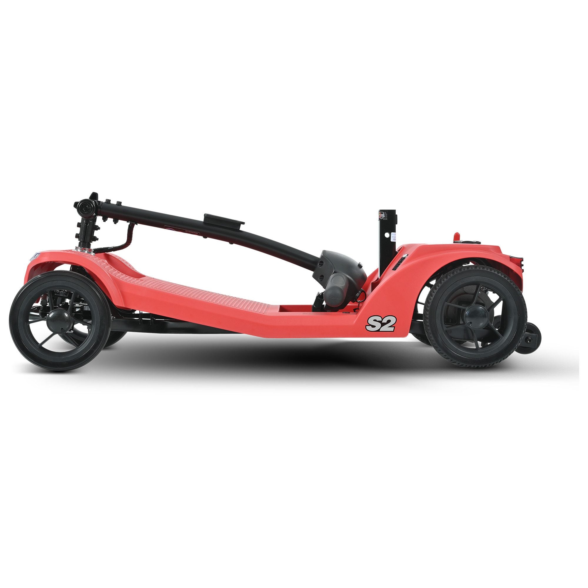 Sweetrich S2 Elektromobil – Elektromobil, 15 km Reichweite,Faltbar – 136 kg Tragkraft – Für Senioren – Rot Zweitbild