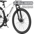VANKEL Mountainbike Fahrrad 29 Zoll MTB für Damen und Herren, Shimano 21 Gang, B-Ware