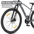 VANKEL Mountainbike Fahrrad 29 Zoll MTB für Damen und Herren, Shimano 21 Gang, B-Ware