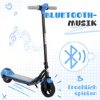 VANKEL Elektro-Kinderroller Cityroller, E Scooter für Kinder, 6-12 Jahre, Bluetooth+Bunte Lichter, B-Ware