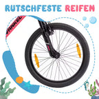VANKEL Mountainbike 24 Zoll Jungen Mädchen Kinderrad 6 Gang Schaltung Kettenschaltung, B-Ware