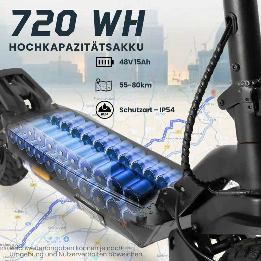 LEAWIN T8 E-Scooter 10 Zoll klappbar mit ABE- B-Ware