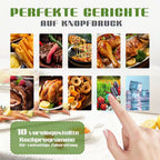 SINAOPUS Heißluftfritteuse 9L Heissluftfritteuse, XXL Airfryer mit Doppelkammer, duale Zonen, B-Ware