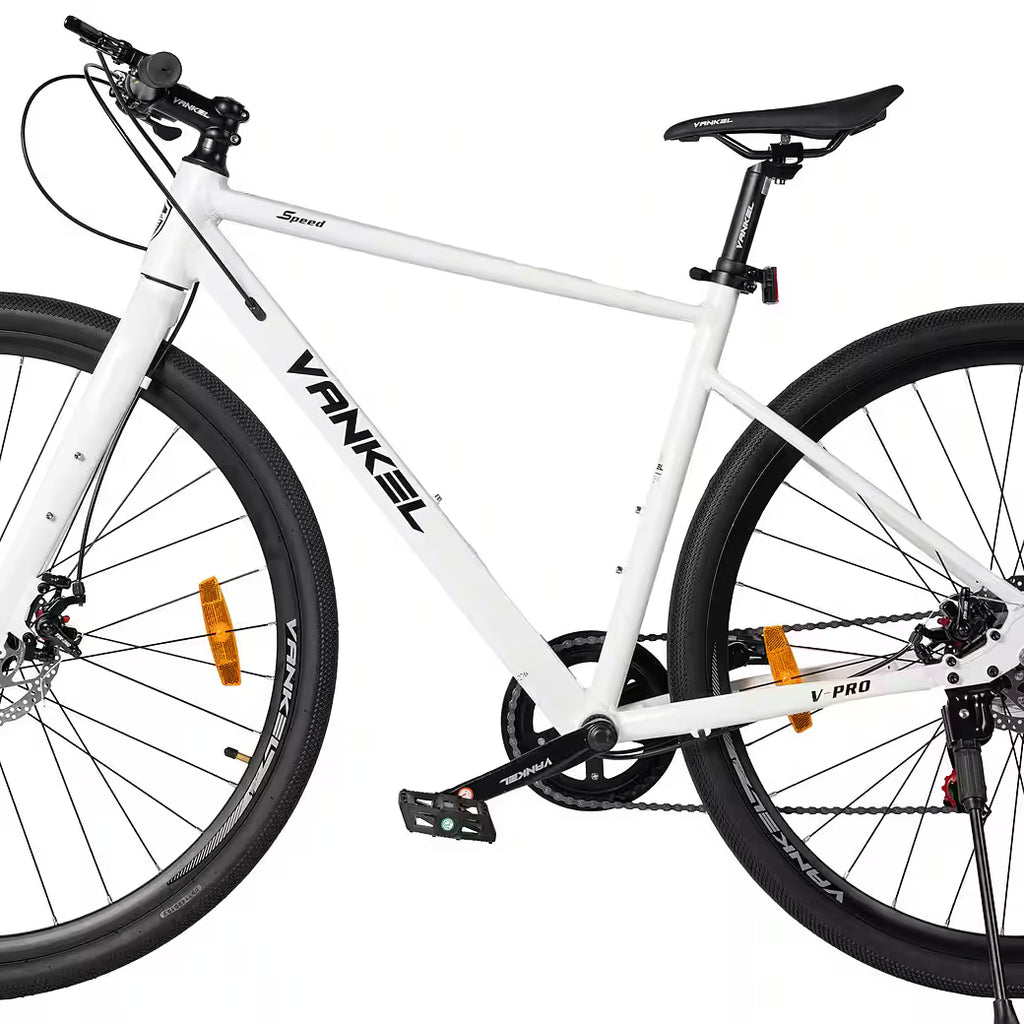 VANKEL Mountainbike 28 zoll Citybike, für Damen Herren, 700C Rennradreifen, Shimano, B-Ware