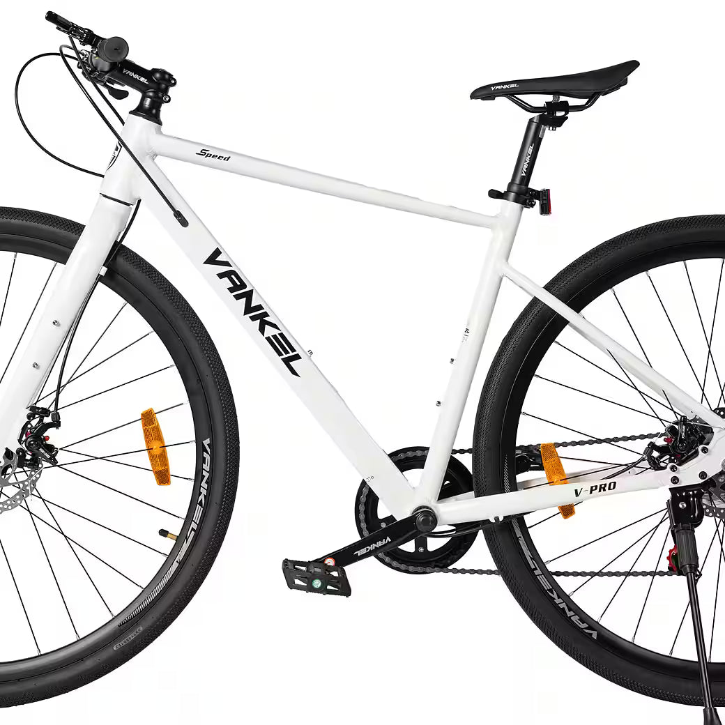 VANKEL Mountainbike 28 zoll Citybike, für Damen Herren, 700C Rennradreifen, Shimano, B-Ware