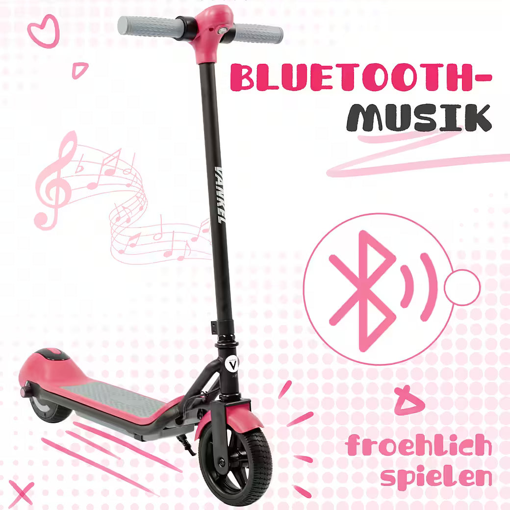 VANKEL Elektro-Kinderroller Cityroller, E Scooter für Kinder, 6-12 Jahre, Bluetooth+Bunte Lichter, B-Ware Zweitbild