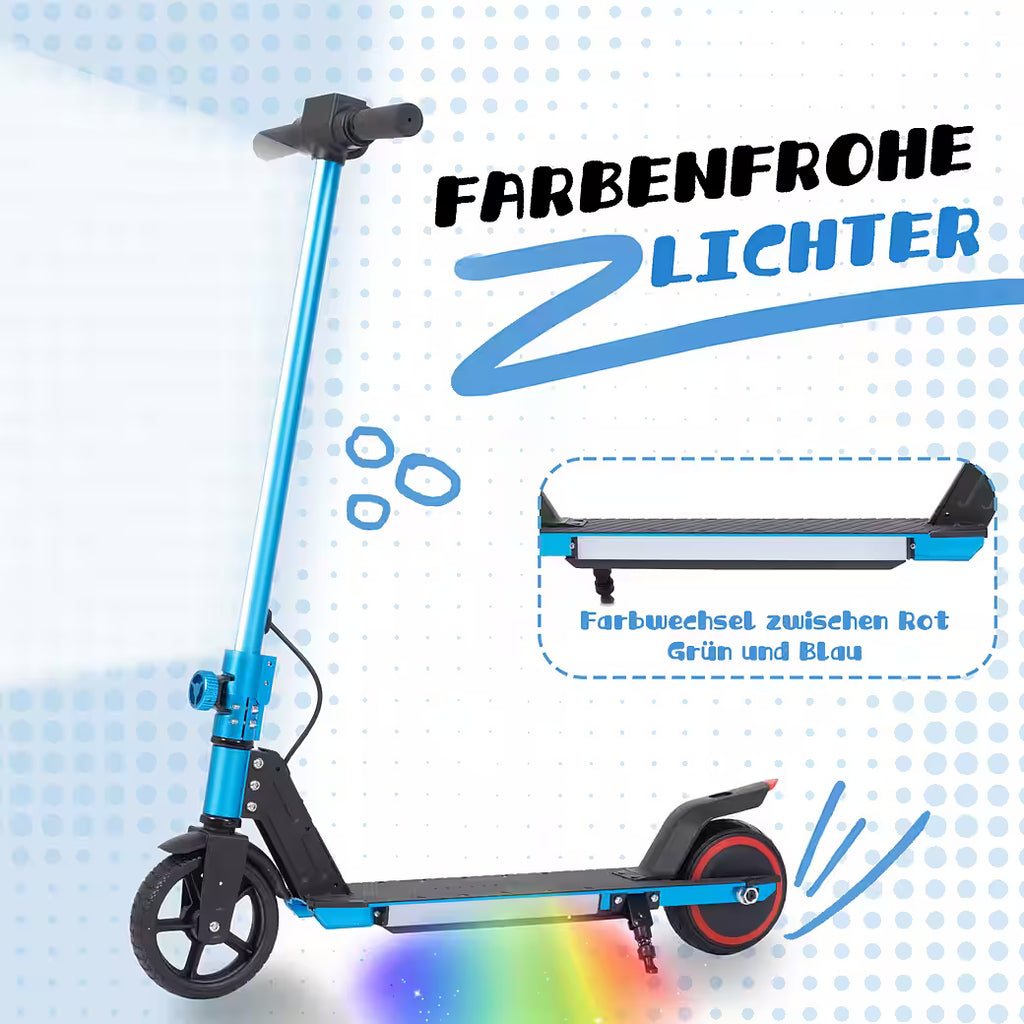 VANKEL Cityroller 6,5'' Kinder E Scooter ab 6 Jahren, 60Wh, max. 8km, faltbar, B-Ware