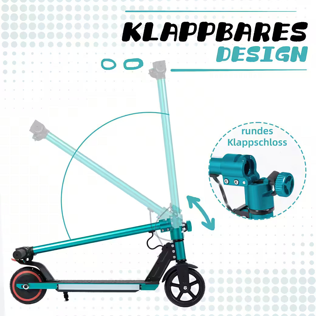 VANKEL Cityroller 6,5'' Kinder E Scooter ab 6 Jahren, 60Wh, max. 8km, faltbar, B-Ware