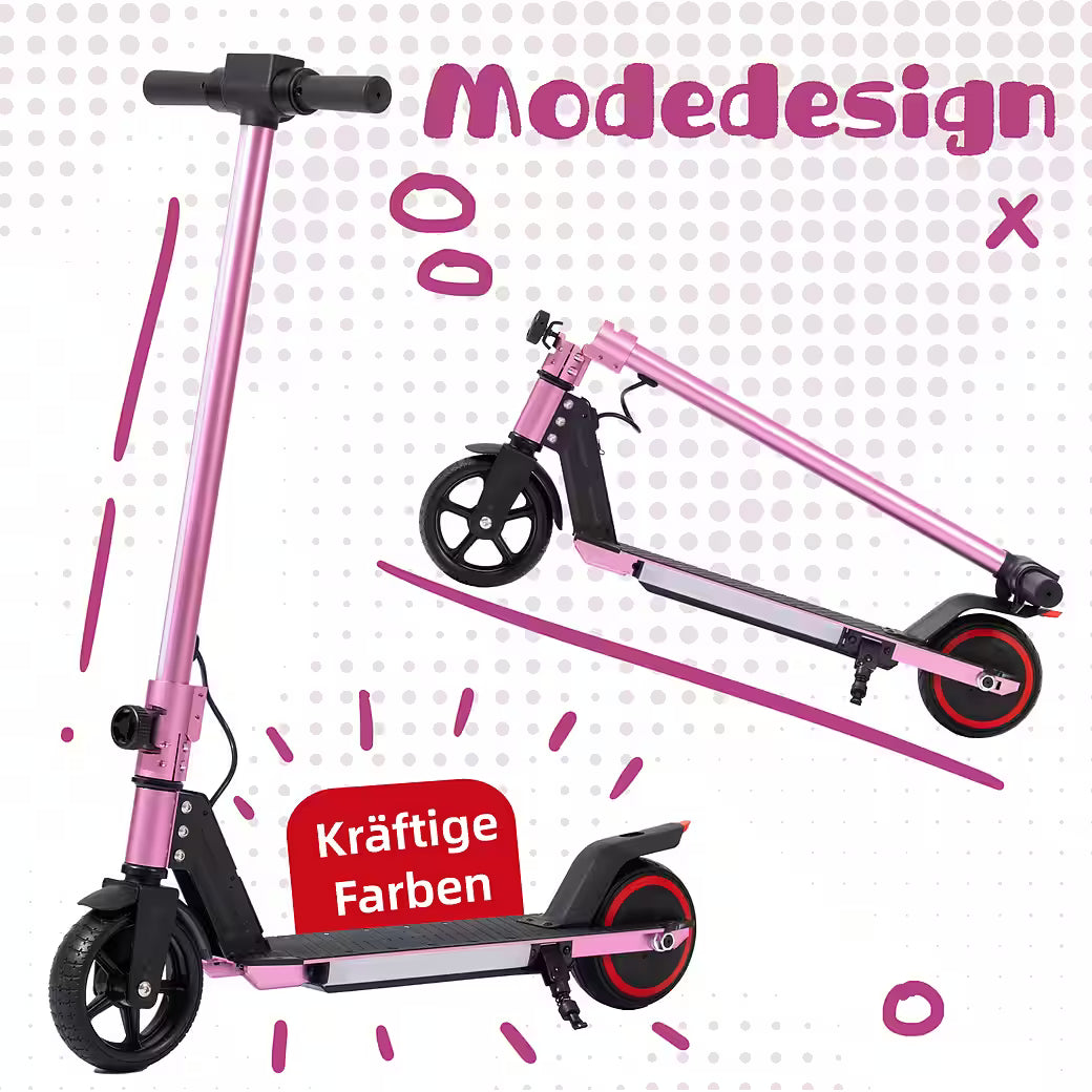 VANKEL Cityroller 6,5'' Kinder E Scooter ab 6 Jahren, 60Wh, max. 8km, faltbar, B-Ware