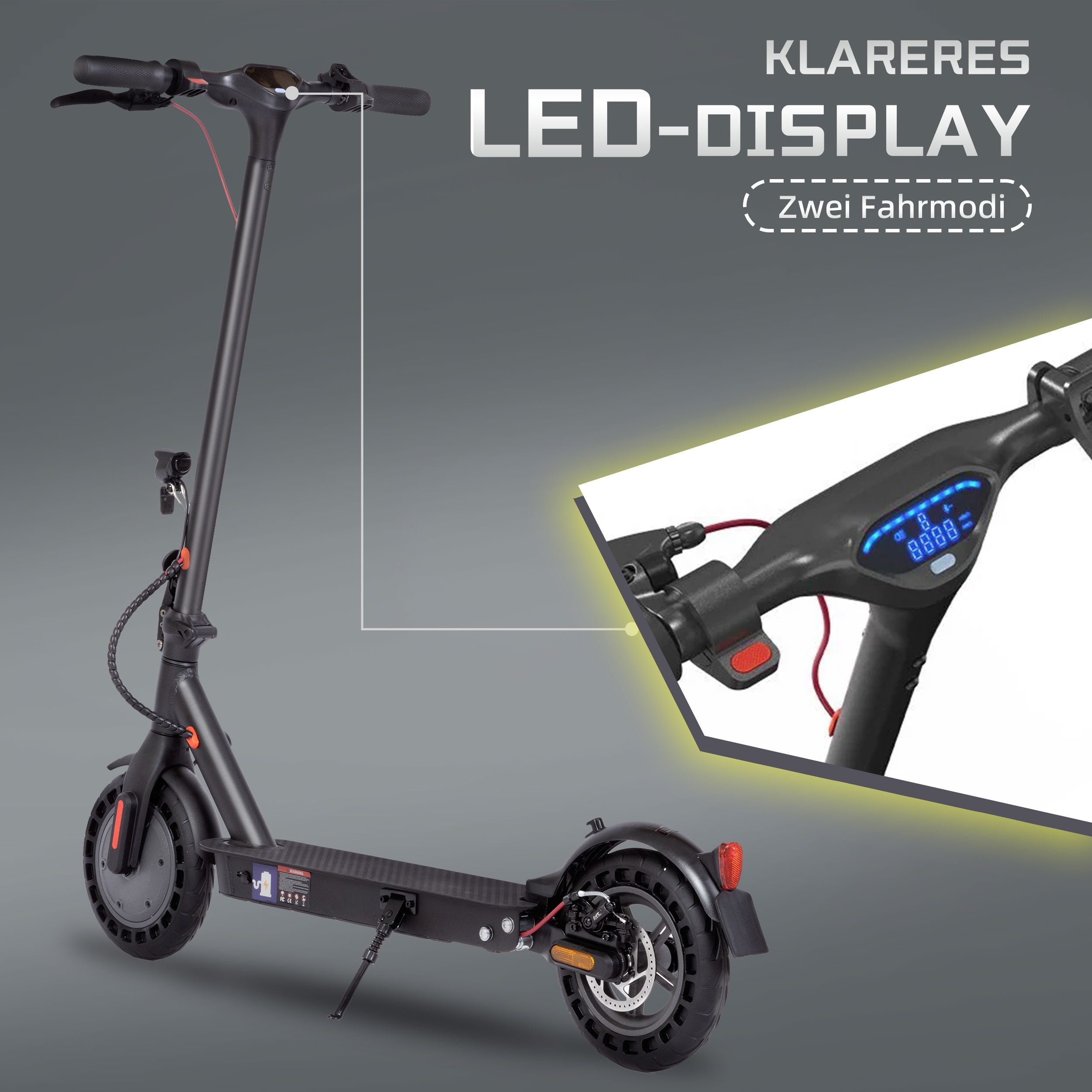 LEAWIN E9T Elektroroller E-Roller (10 Zoll, schwarz)- B-Ware
