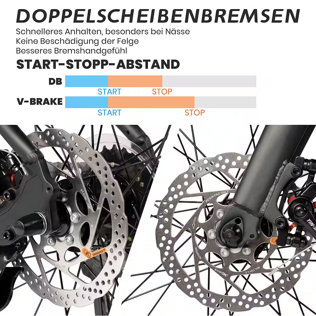 VANKEL Mountainbike 28 zoll Citybike, für Damen Herren, 700C Rennradreifen, Shimano, B-Ware Zweitbild