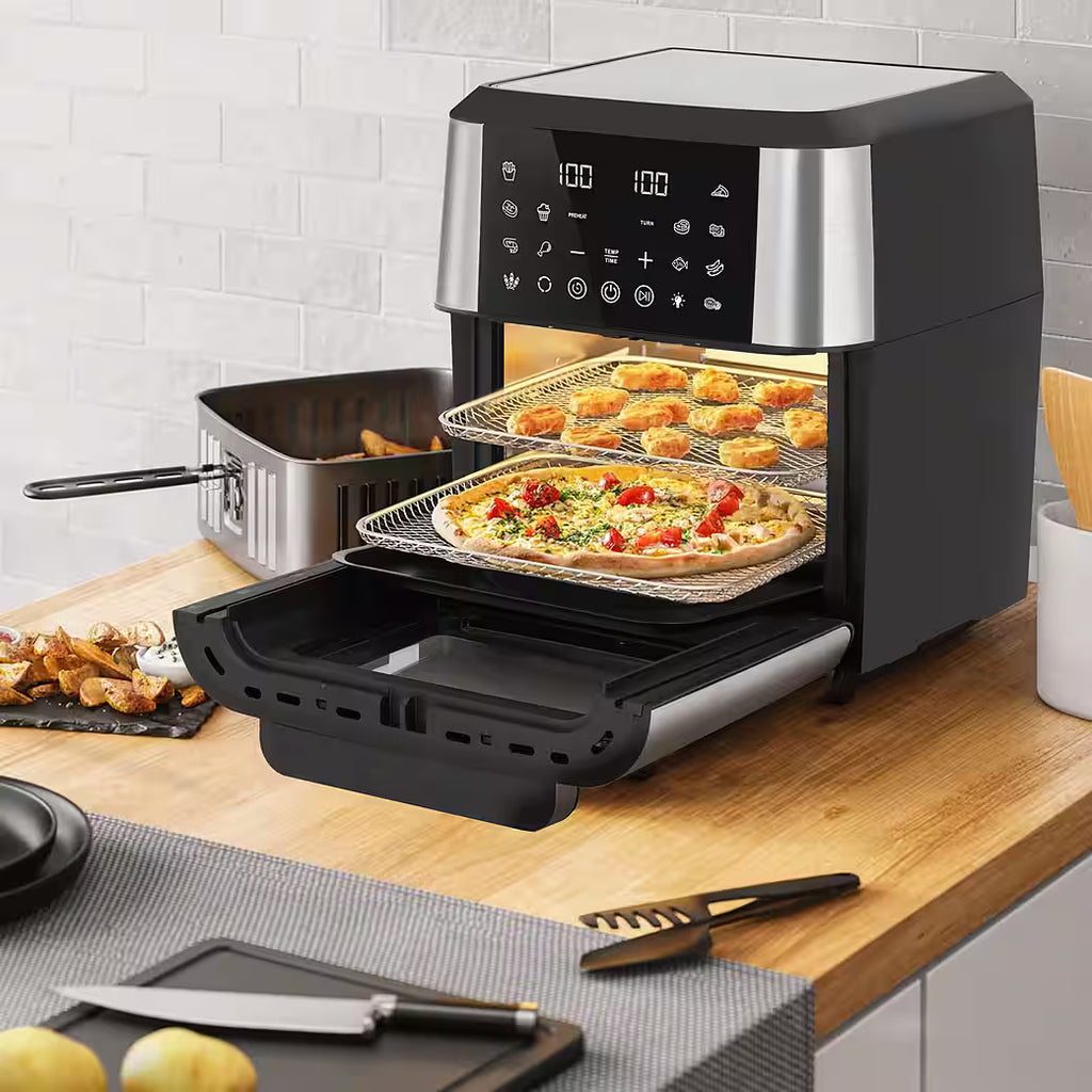 SINAOPUS Heißluftfritteuse 12L Air fryer XXL mit 12 Kochprogramme für Familien, B-Ware