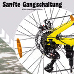 VANKEL Mountainbike 24 Zoll Jungen Mädchen Kinderrad 6 Gang Schaltung Kettenschaltung, B-Ware