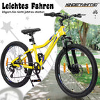 VANKEL Mountainbike 24 Zoll Jungen Mädchen Kinderrad 6 Gang Schaltung Kettenschaltung, B-Ware