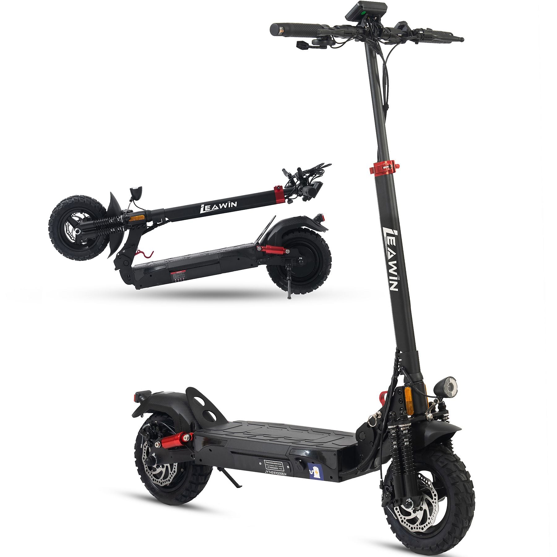 LEAWIN T4 Elektroroller E-Roller (10 Zoll, Schwarz)- B-Ware Hauptbild