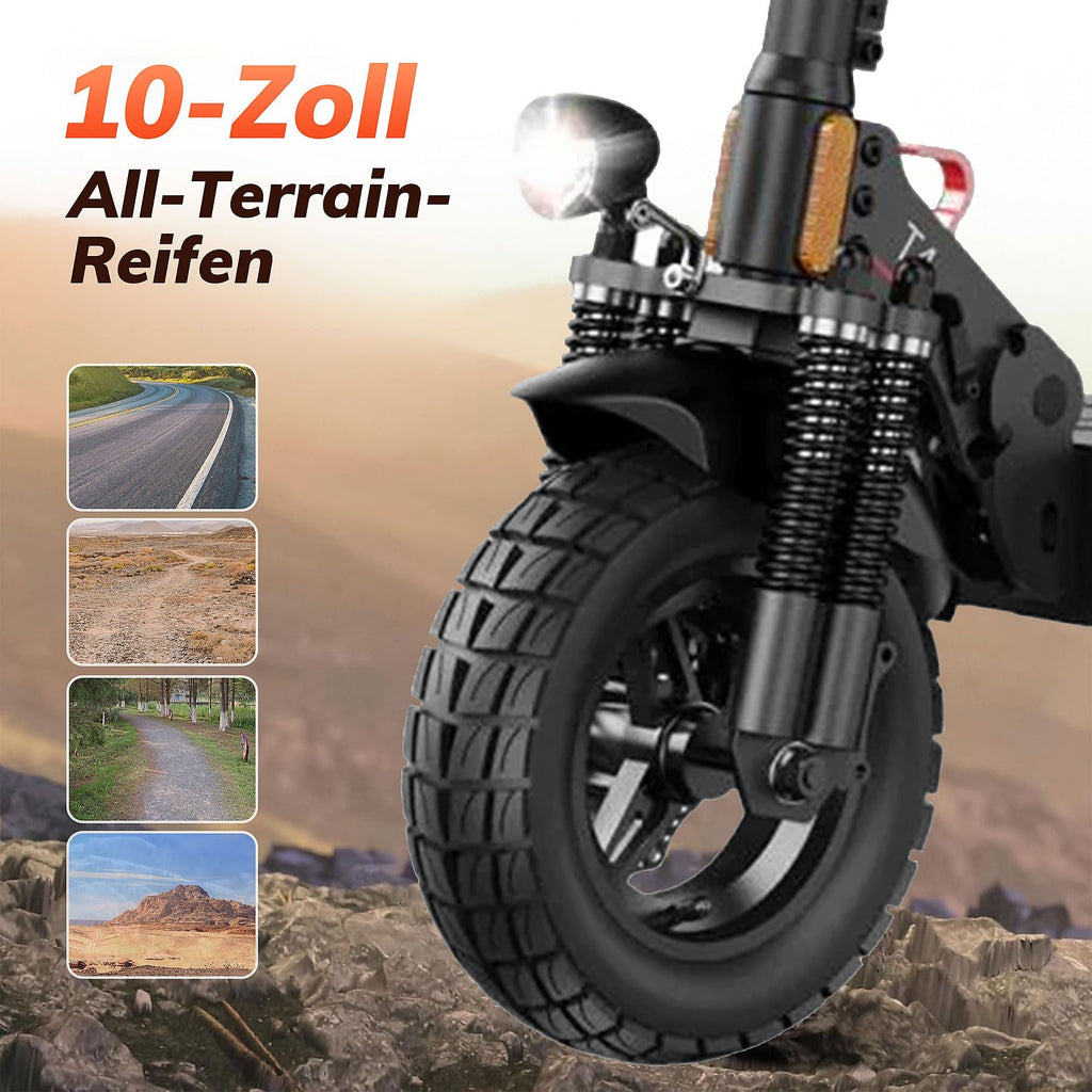 LEAWIN T4 Elektroroller E-Roller (10 Zoll, Schwarz)- B-Ware