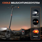 LEAWIN T4 Elektroroller E-Roller (10 Zoll, Schwarz)- B-Ware