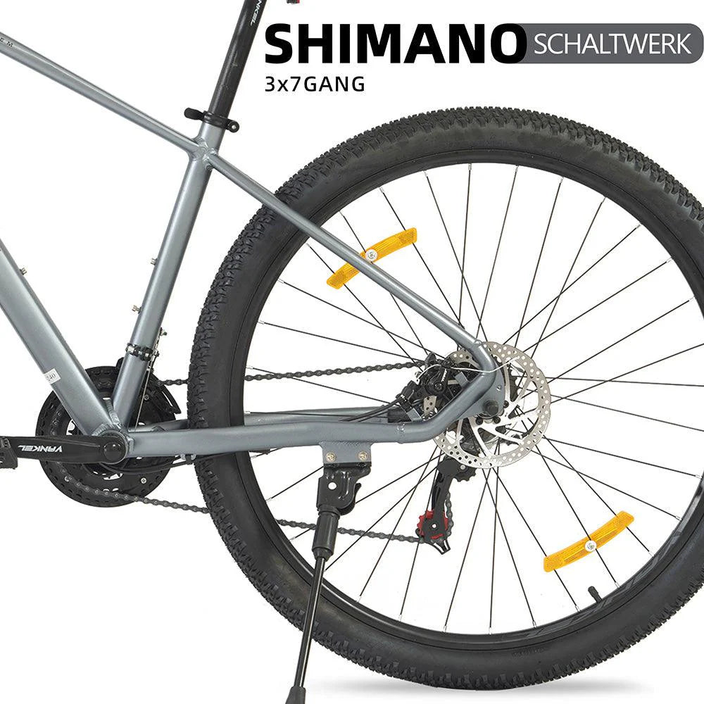 VANKEL Mountainbike Fahrrad 29 Zoll MTB für Damen und Herren, Shimano 21 Gang, B-Ware