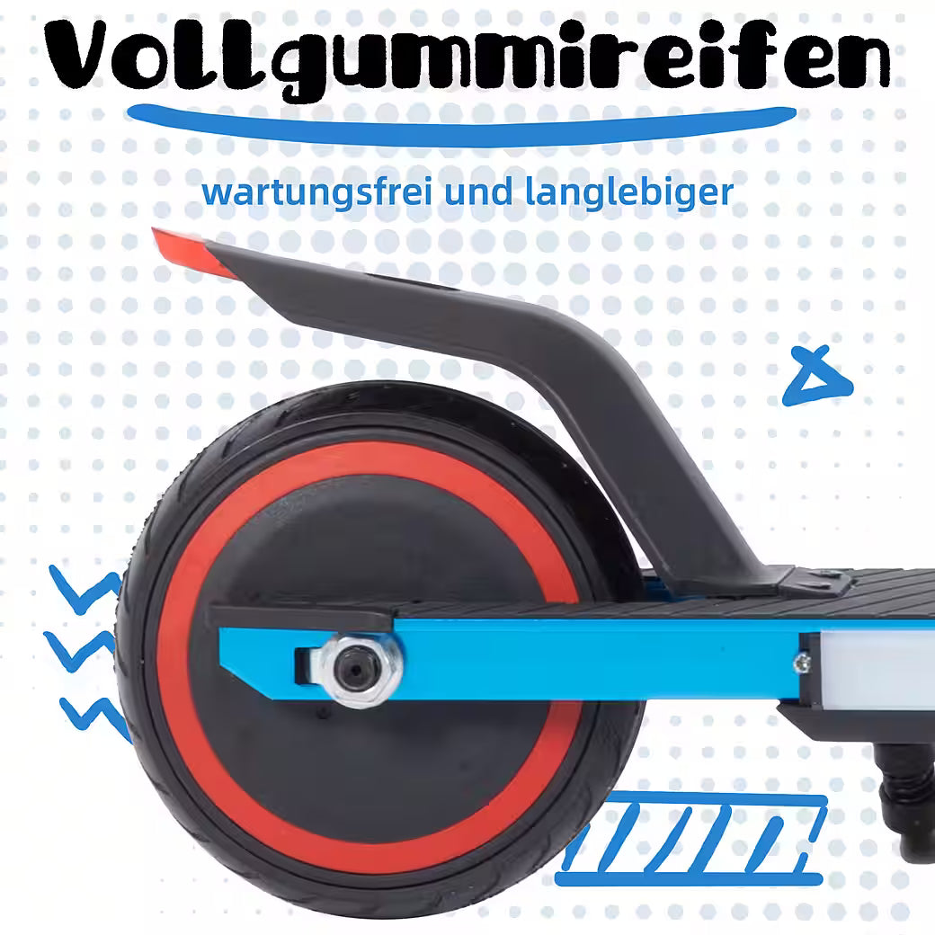 VANKEL Cityroller 6,5'' Kinder E Scooter ab 6 Jahren, 60Wh, max. 8km, faltbar, B-Ware
