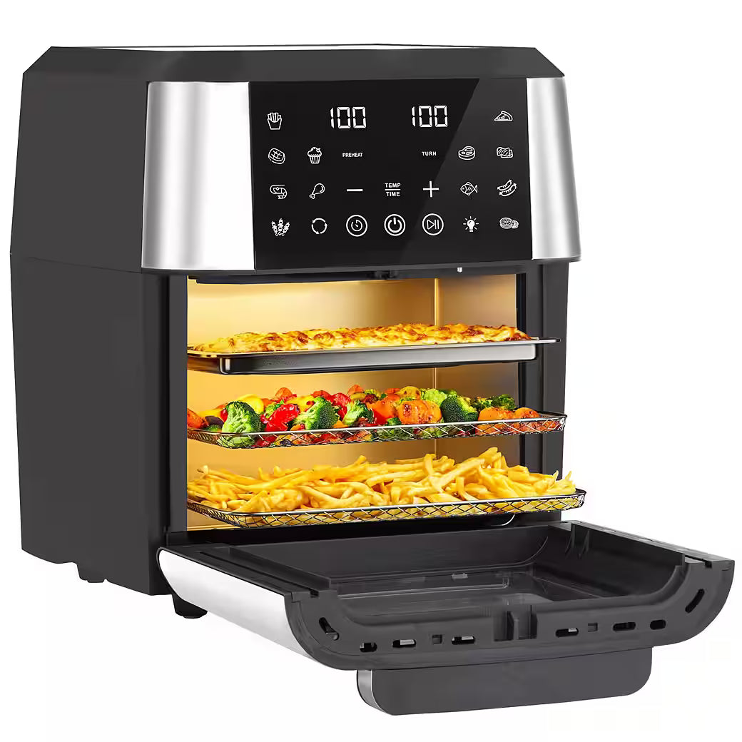 SINAOPUS Heißluftfritteuse 12L Air fryer XXL mit 12 Kochprogramme für Familien, B-Ware