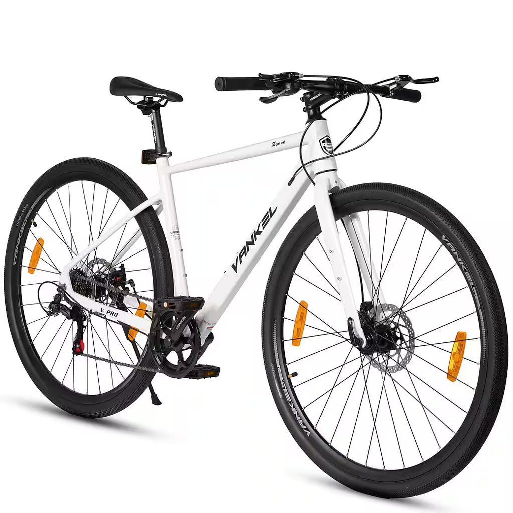 VANKEL Mountainbike 28 zoll Citybike, für Damen Herren, 700C Rennradreifen, Shimano, B-Ware