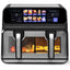 SINAOPUS Heißluftfritteuse 9 L Doppelkammer Airfryer, duale Zonen, Sichtfenster, B-Ware