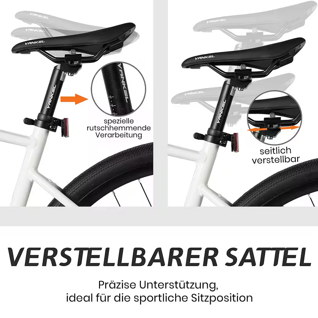 VANKEL Mountainbike 28 zoll Citybike, für Damen Herren, 700C Rennradreifen, Shimano, B-Ware