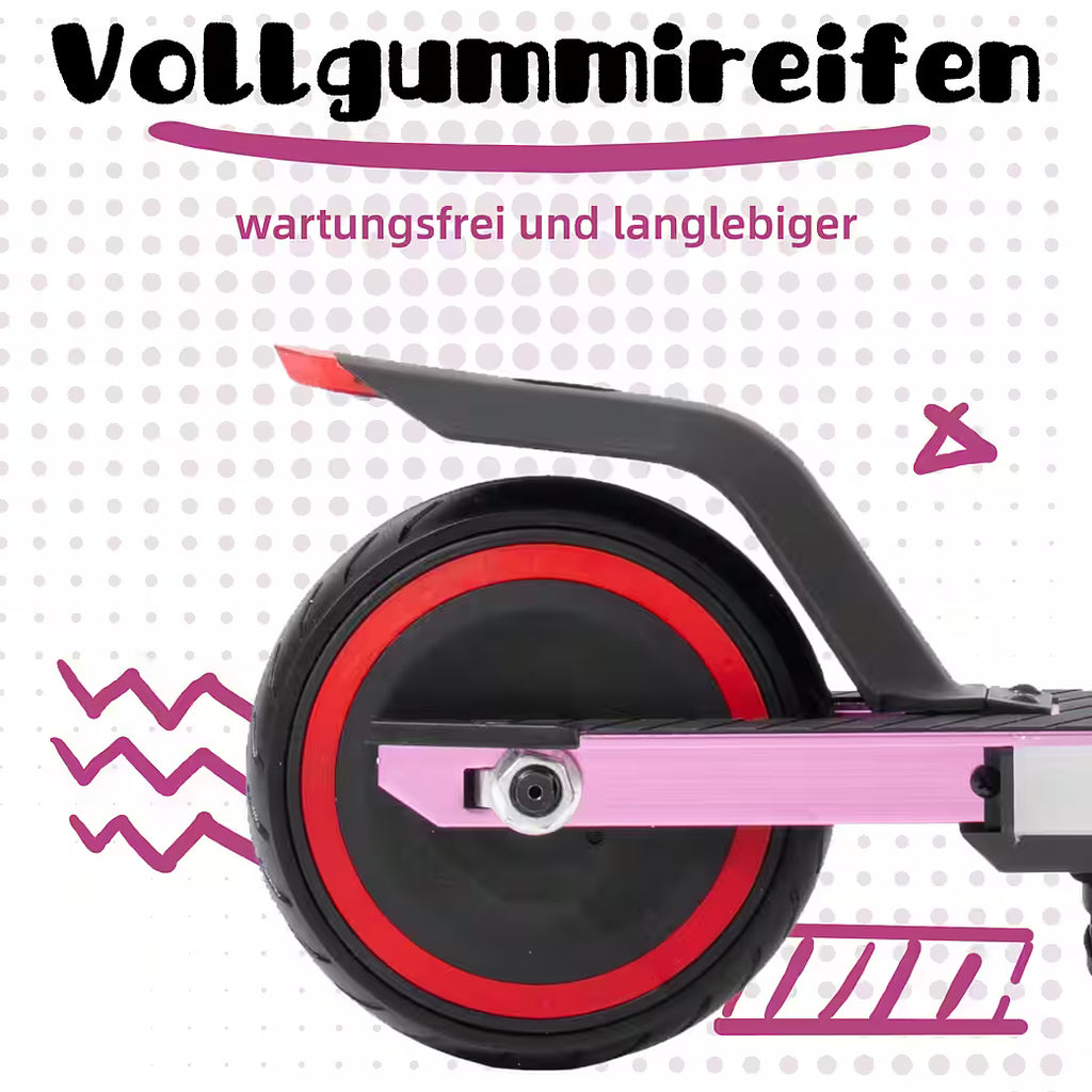 VANKEL Cityroller 6,5'' Kinder E Scooter ab 6 Jahren, 60Wh, max. 8km, faltbar, B-Ware