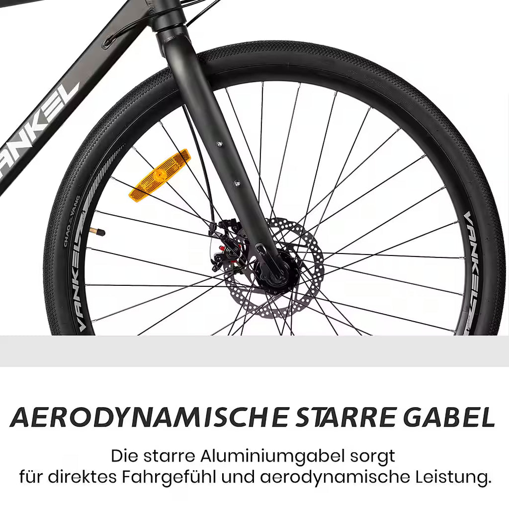 VANKEL Mountainbike 28 zoll Citybike, für Damen Herren, 700C Rennradreifen, Shimano, B-Ware
