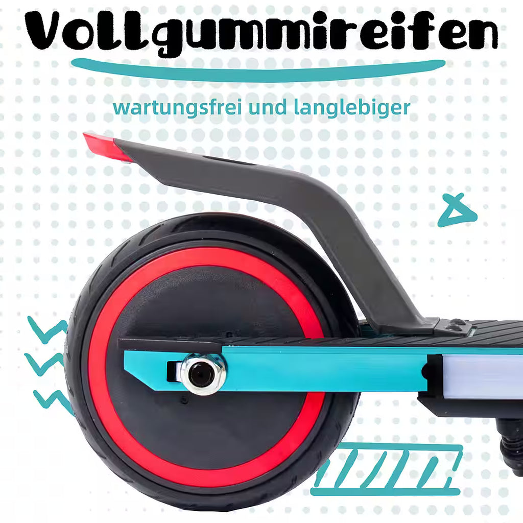 VANKEL Cityroller 6,5'' Kinder E Scooter ab 6 Jahren, 60Wh, max. 8km, faltbar, B-Ware
