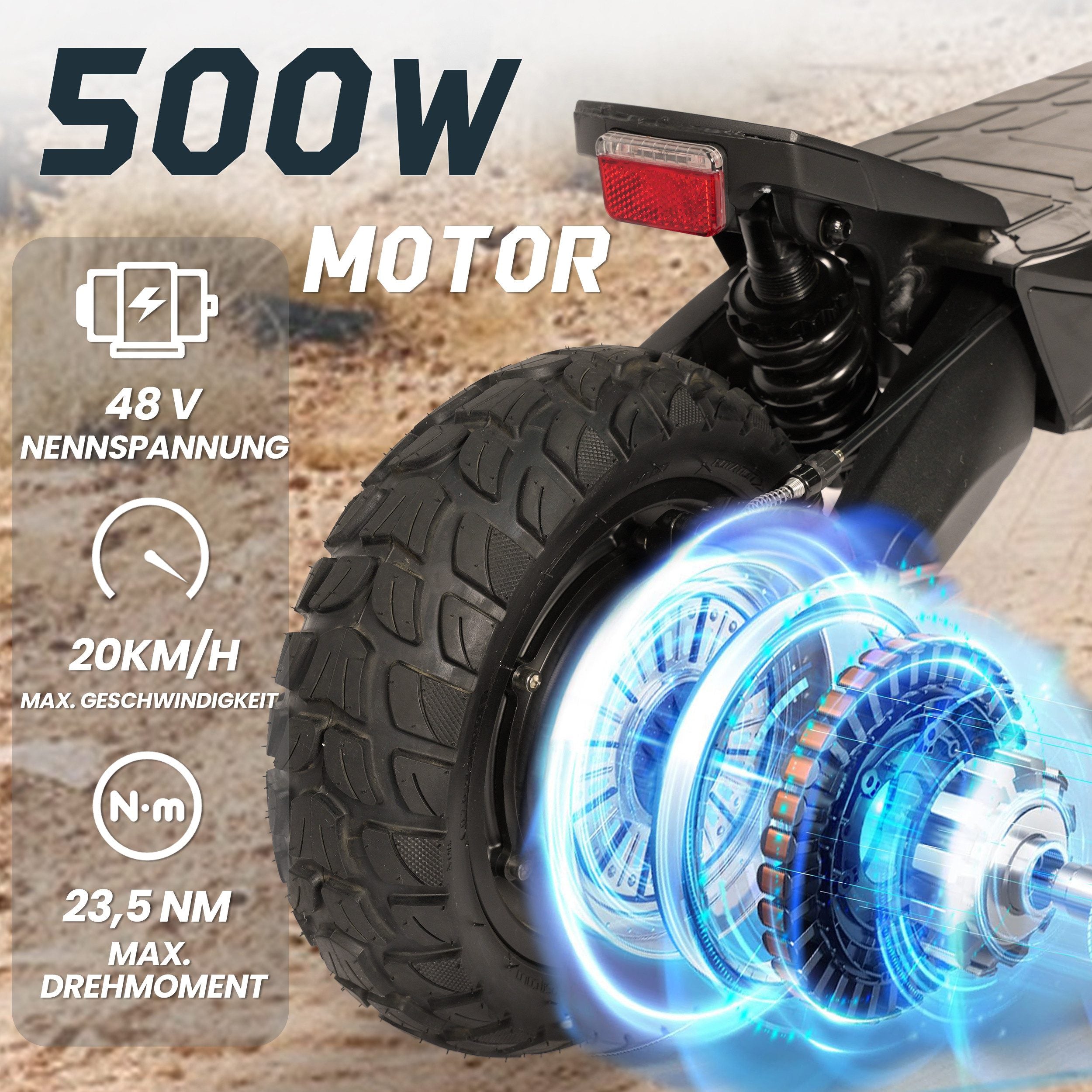 LEAWIN T8 E-Scooter 10 Zoll klappbar mit ABE- B-Ware Zweitbild
