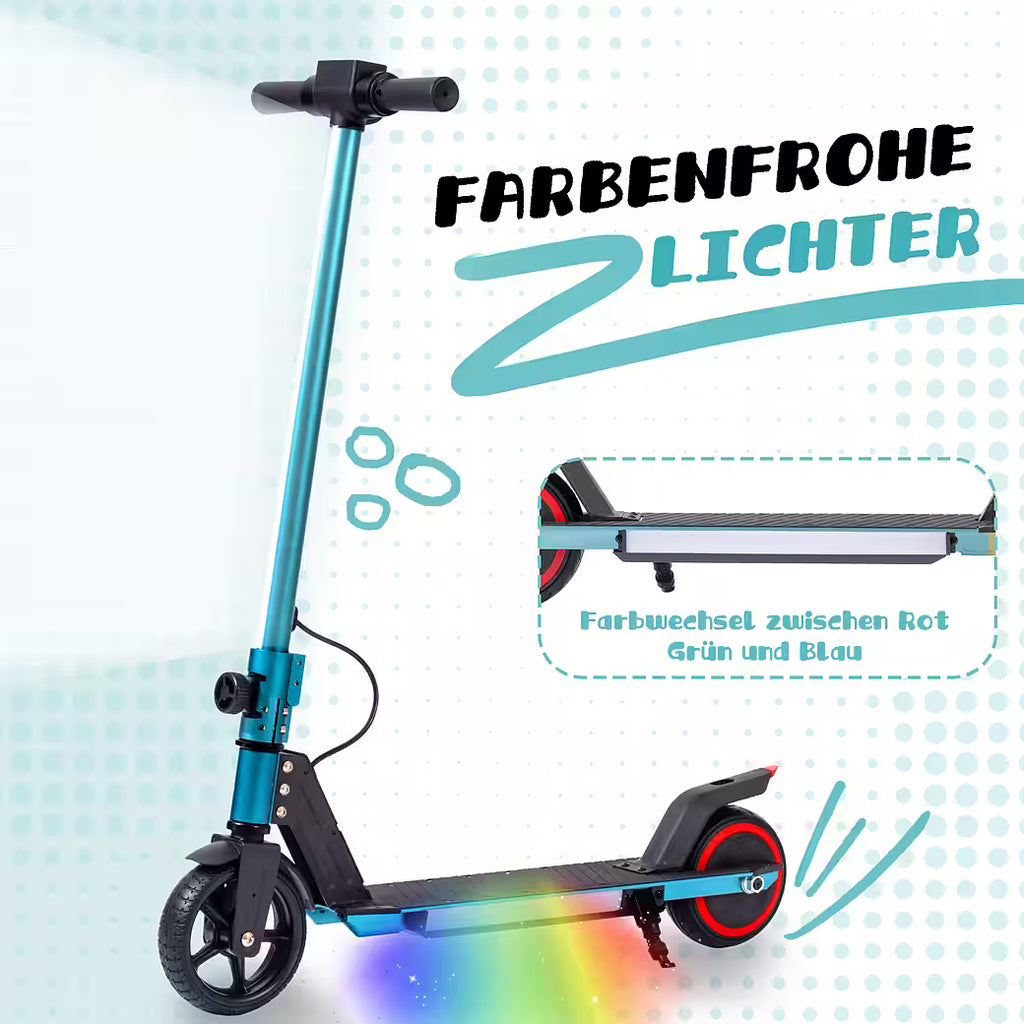 VANKEL Cityroller 6,5'' Kinder E Scooter ab 6 Jahren, 60Wh, max. 8km, faltbar, B-Ware